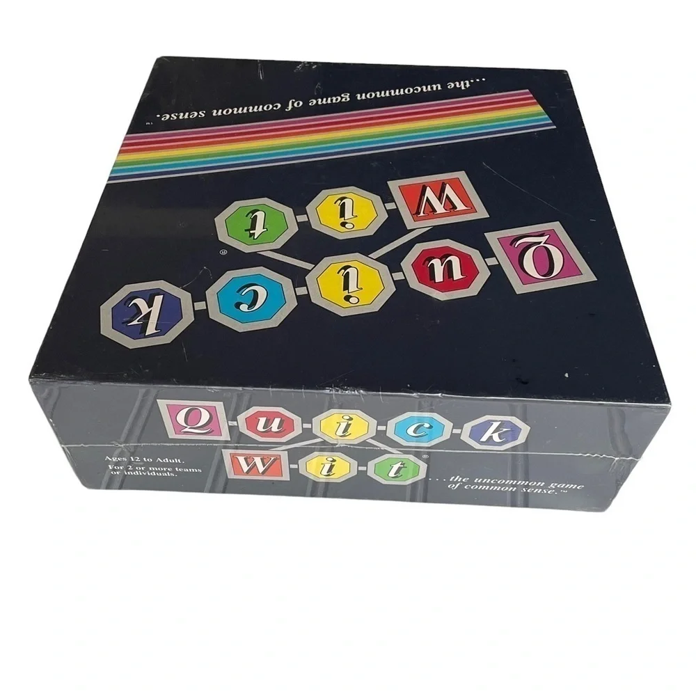 Vintage Quick Wit Board Game Common Sense Trivia Brand New Sealed 1987 family